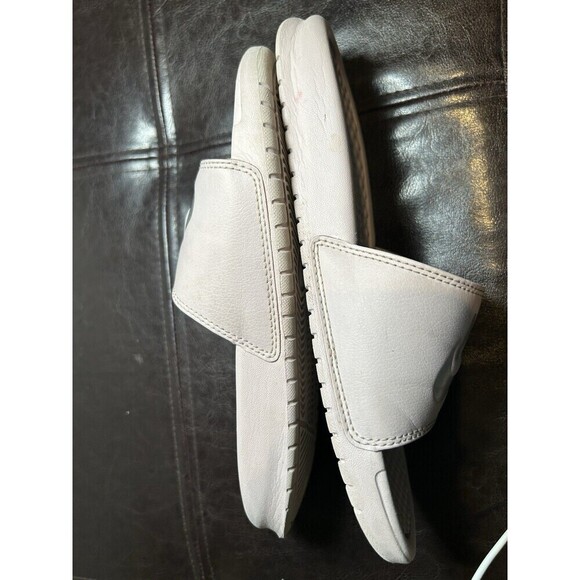 Nike BENASSI JDI 343881-614 Rose-Silver Slides Size 7 Women’s Sandals - Picture 4 of 8